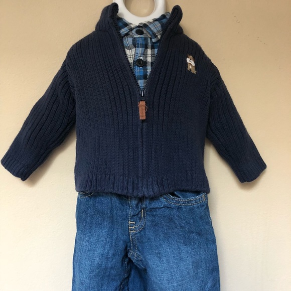 Carter's Other - Carter’s Navy Zip Up Cardigan